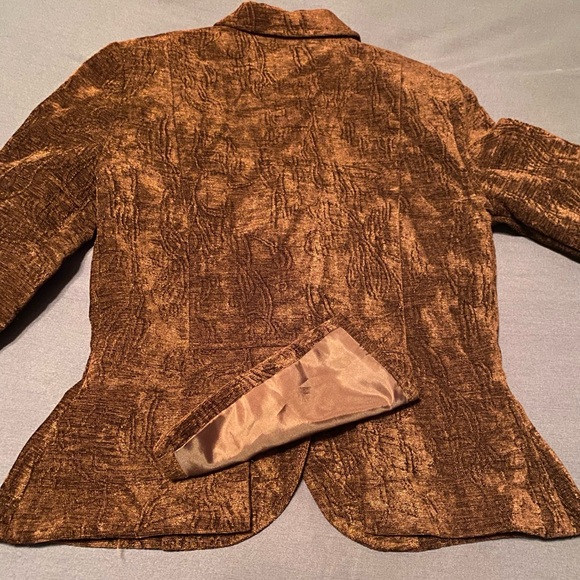 Brown Textured Blazer by J. Peterman - Picture 15 of 16